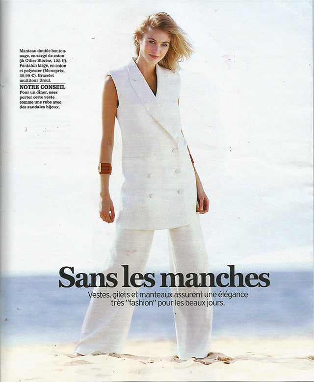 La manchette cuir spartiate camel dans le magazine VERSION FEMINA