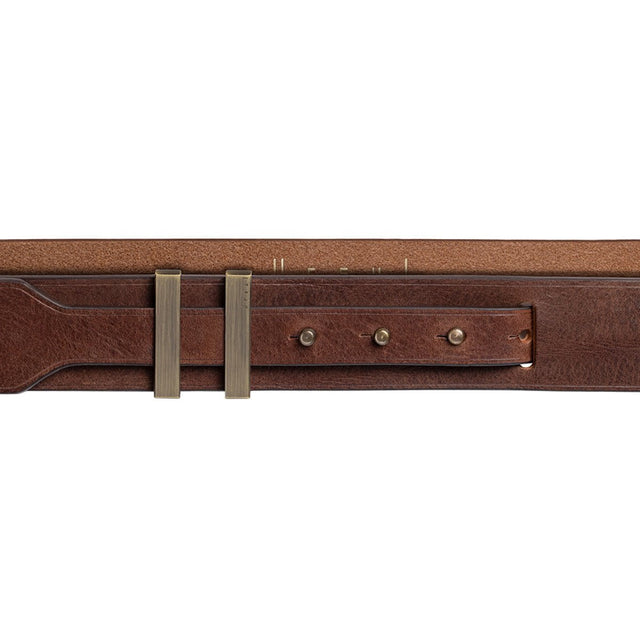 ceinture homme cuir marron vintage