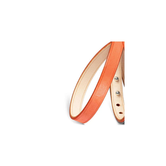 lanière cuir interchangeable orange irisé