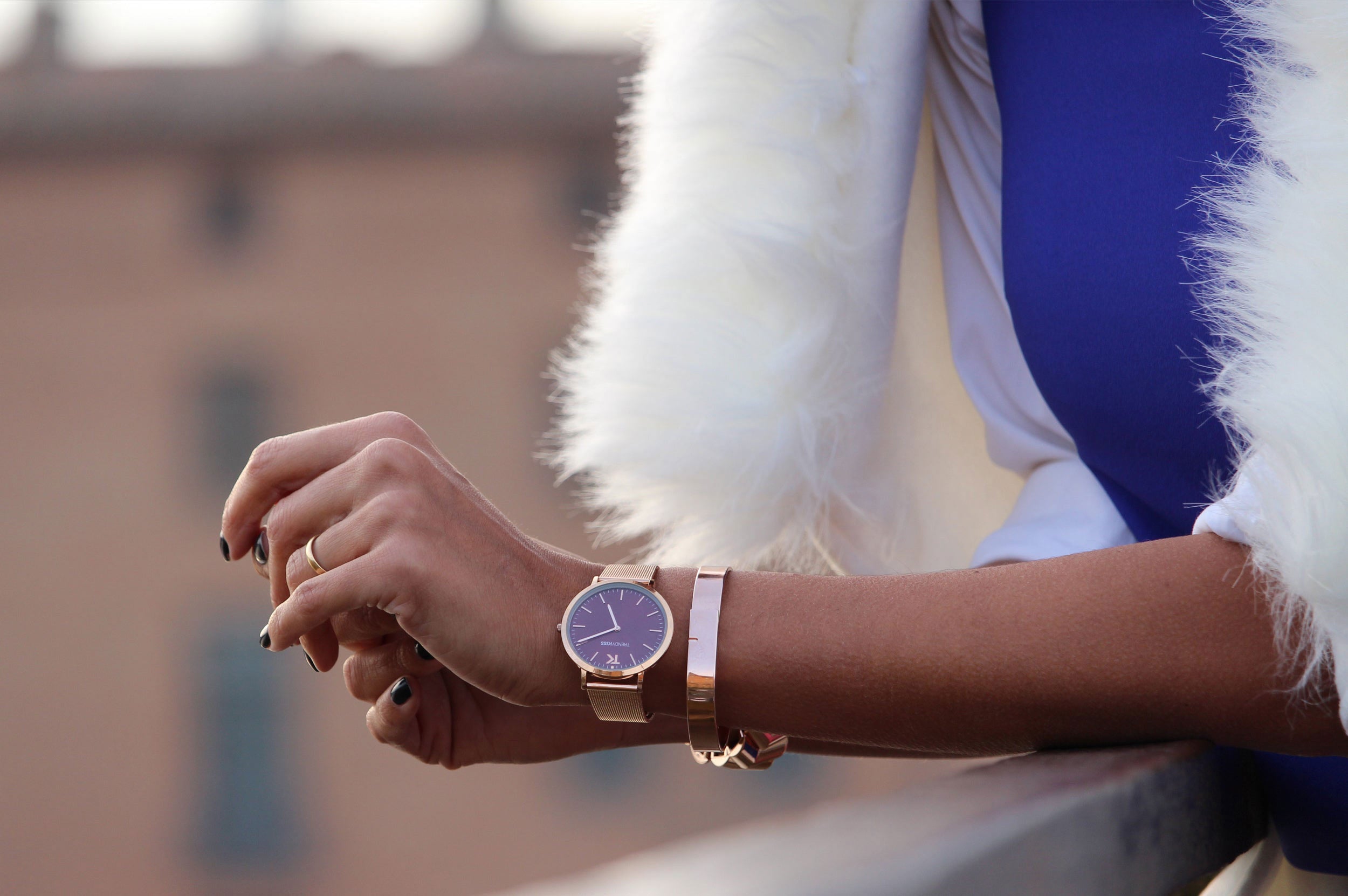 Bracelet jonc SATURNE.9 pour elle – version or rosé, éclat chaud et subtil, Ursul Paris