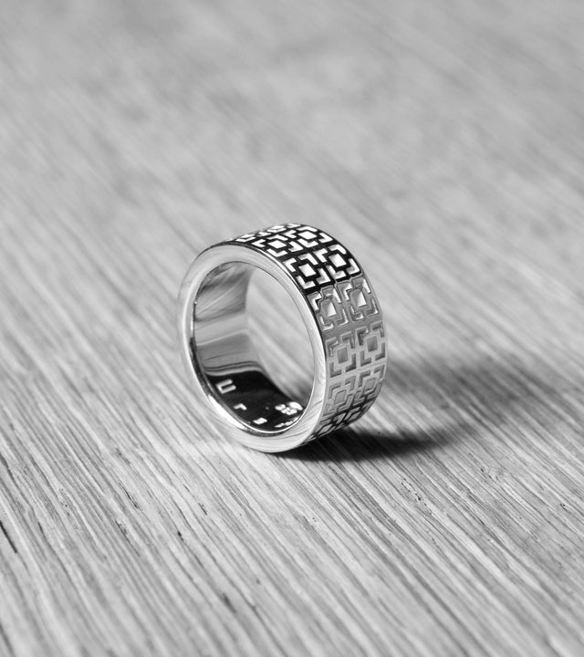 bague femme argent luxe