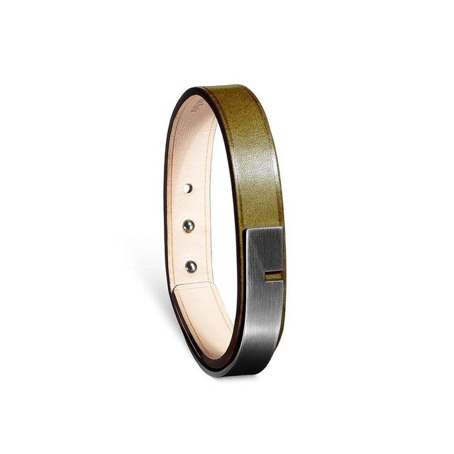 Grey leather bracelet | U-TURN.11