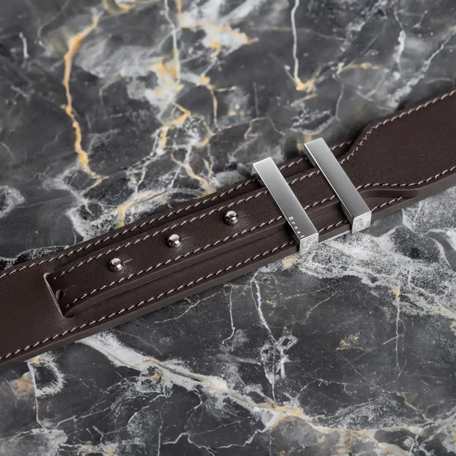 ceinture cuir homme  nappa marron