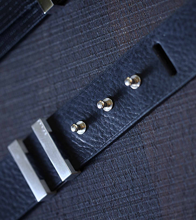 ceinture homme noir detail boucle