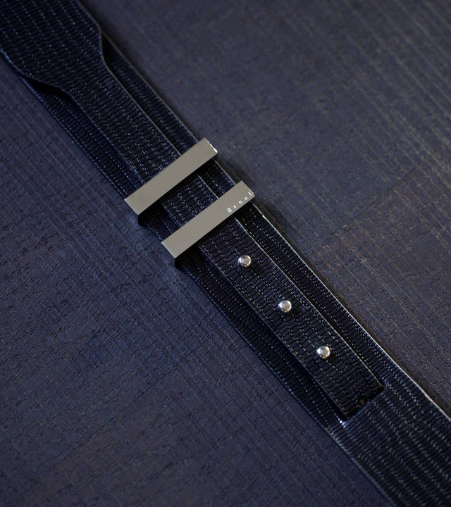 ceinture noir luxe homme croco