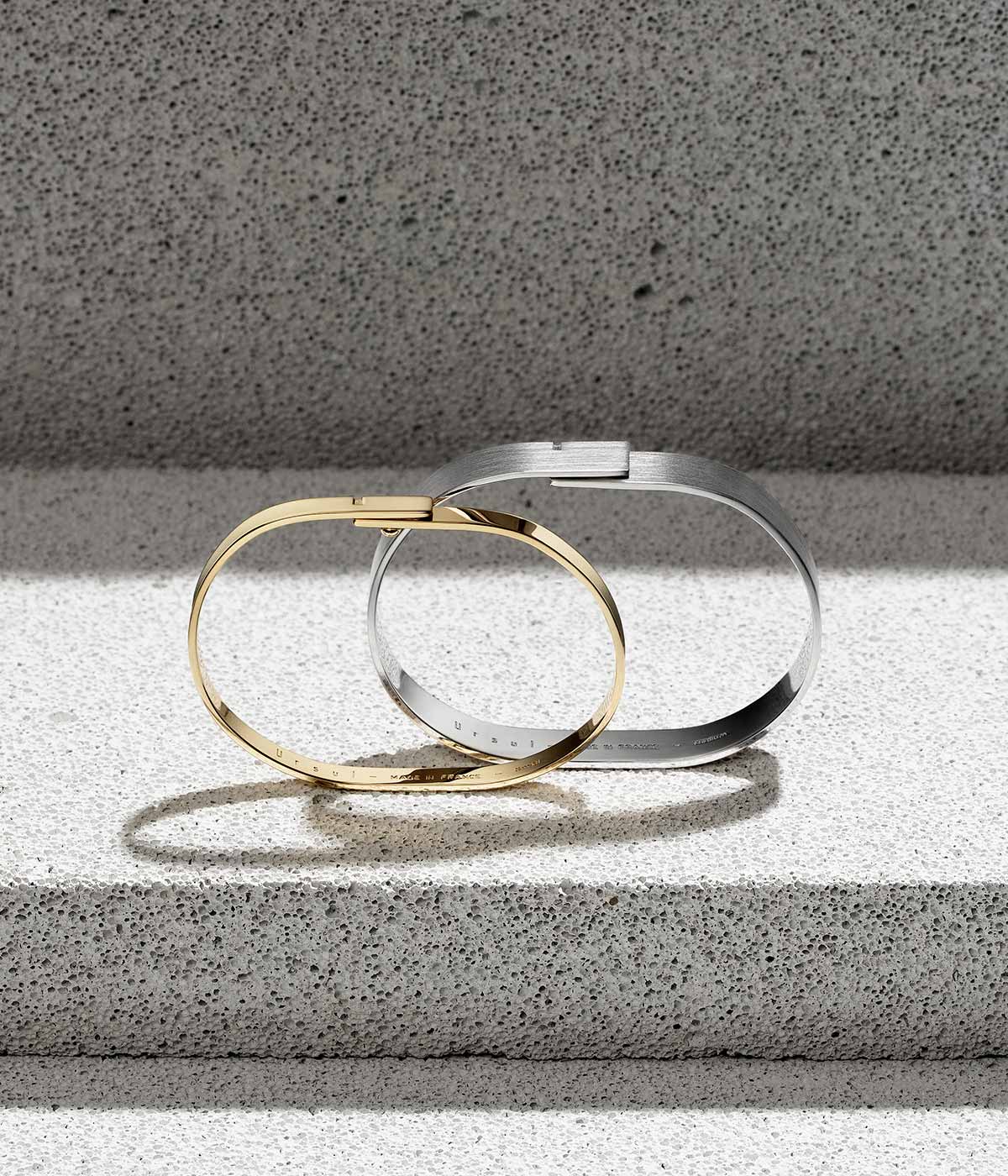 Couple Bangles Silver & Vermeil | SATURNE