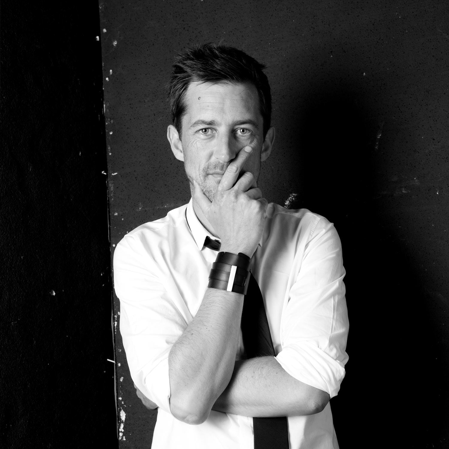 photo en noir et blanc du fondateur de la marque Ursul : Alexis THERY