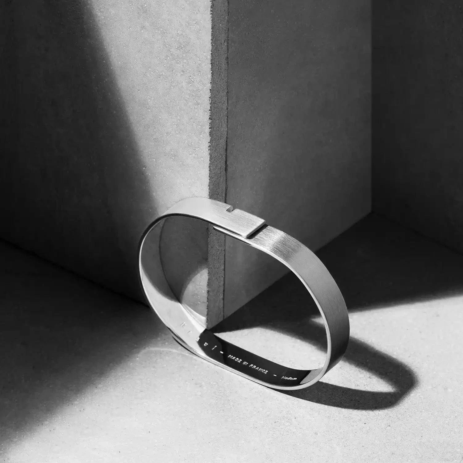 Manchette homme argent mat Ursul Paris