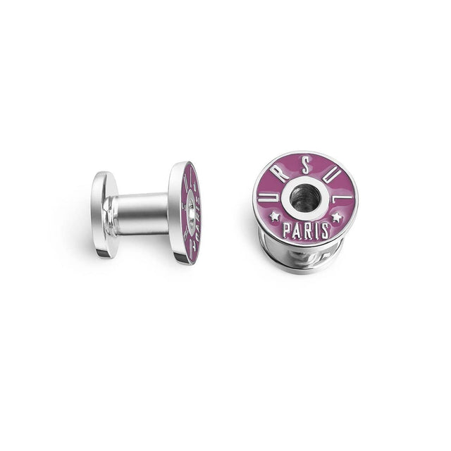 boutons manchette violet