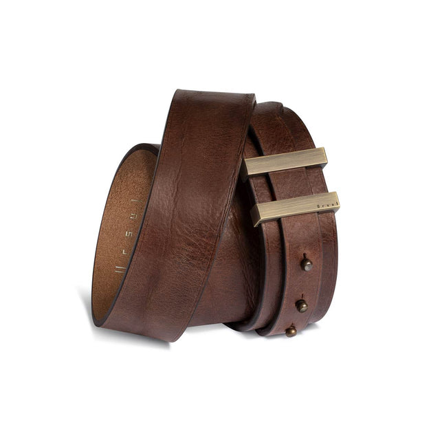 ceinture homme cuir marron spartiate