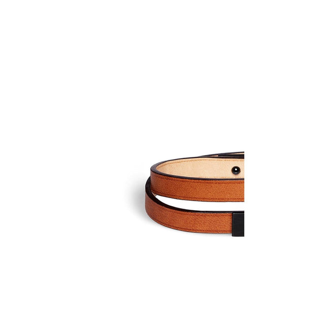 Interchangeable double wrap leather strap, U-TURN bracelet