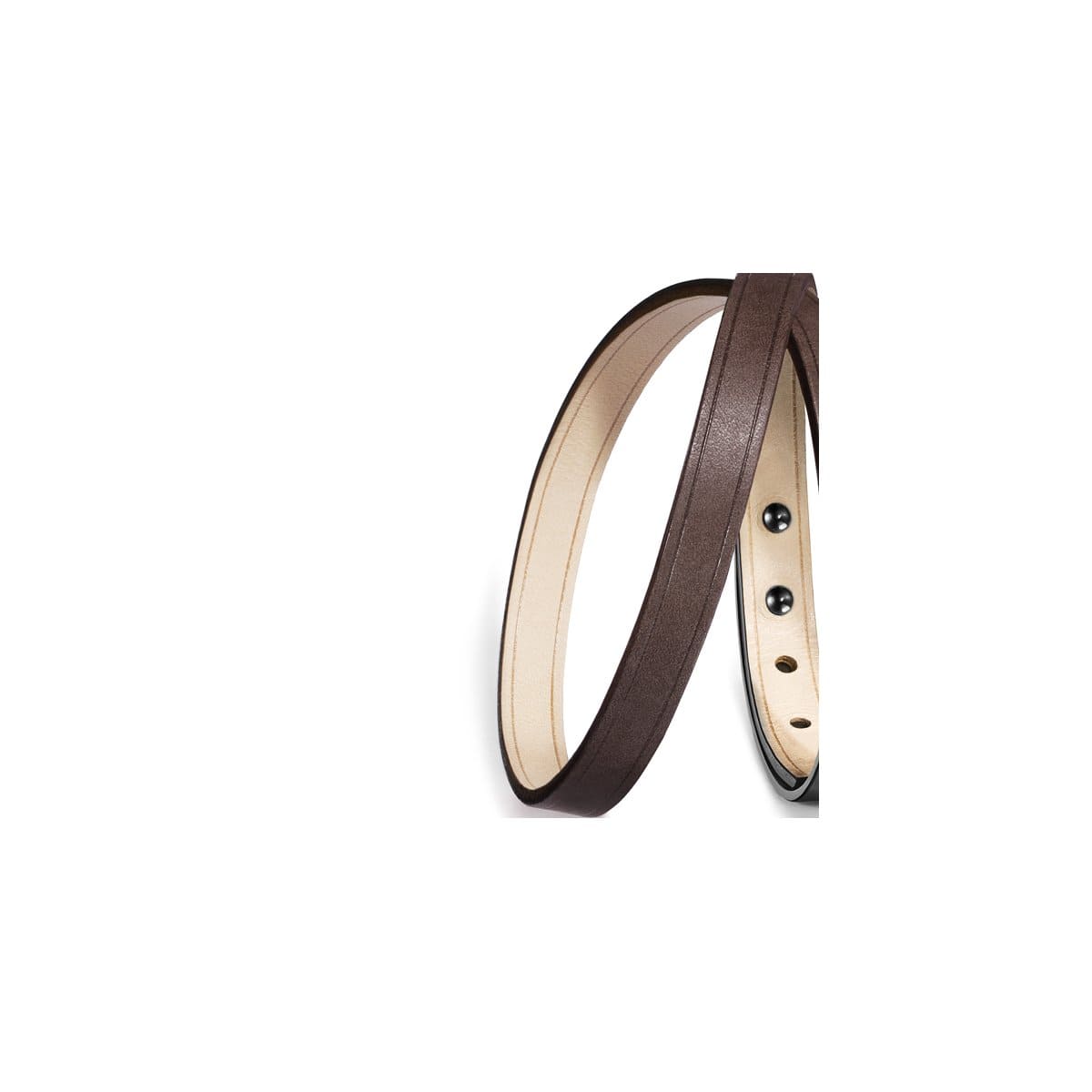 Interchangeable double wrap leather strap, U-TURN bracelet