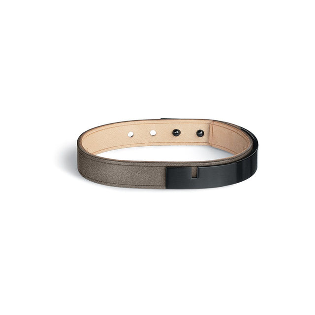 bracelet cuir homme gris ursul