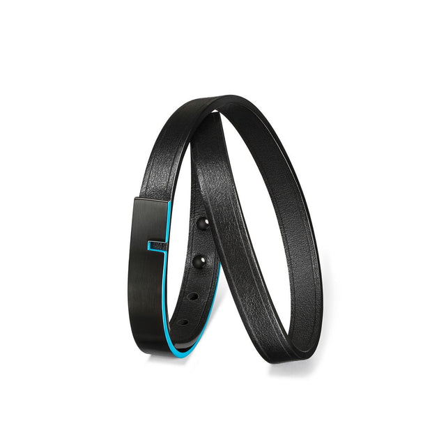 Neon line leather bracelet | U-TURN TWICE