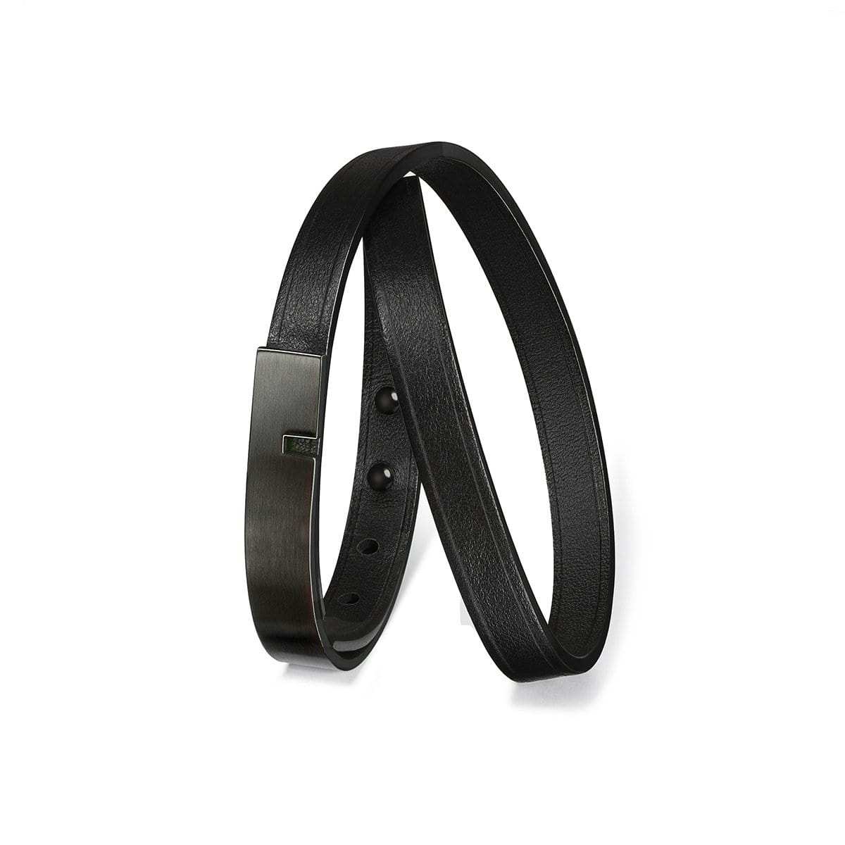 Men's luxury leather bracelet U-Turn Twice