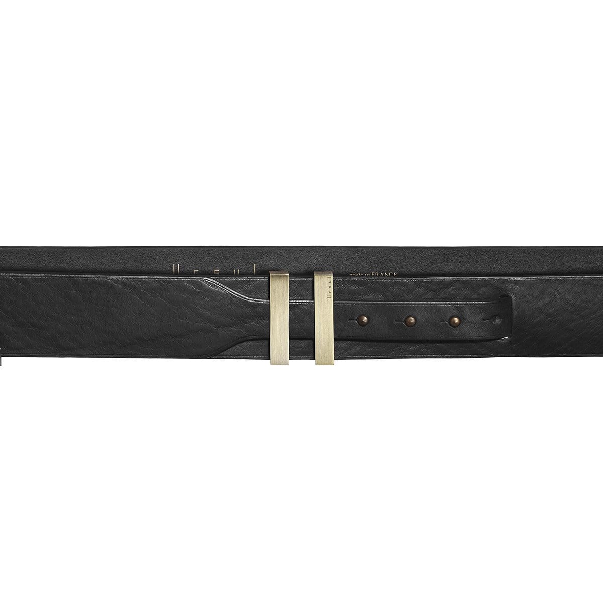 Ceinture cuir noir, SPARTIATE Ursul Paris