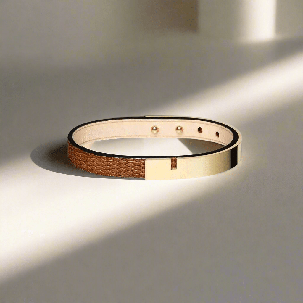 Black leather bracelet for men | U’TURN