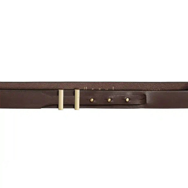 Ceinture fine cuir vegetal lisse moka