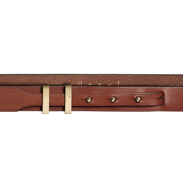 Ceinture fine marron et or ursul