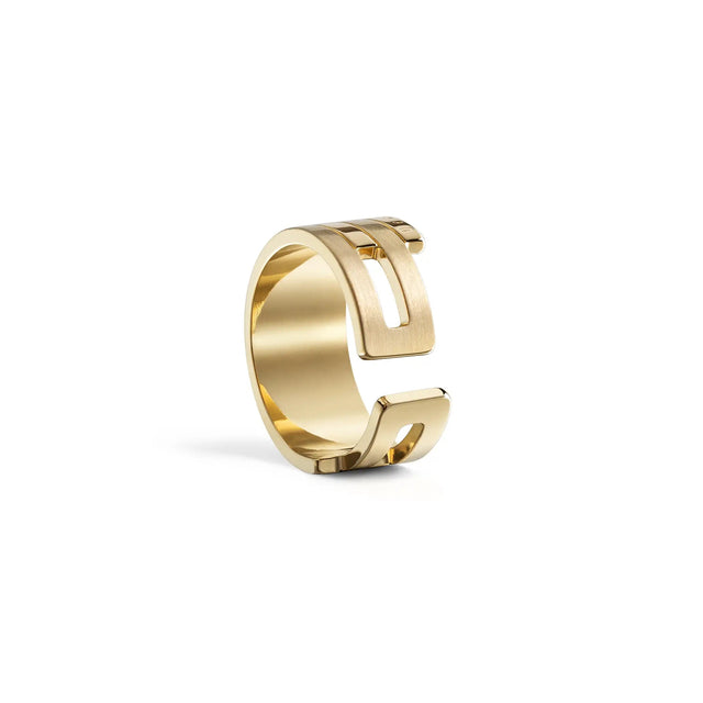 Women gold ring EMBRACE