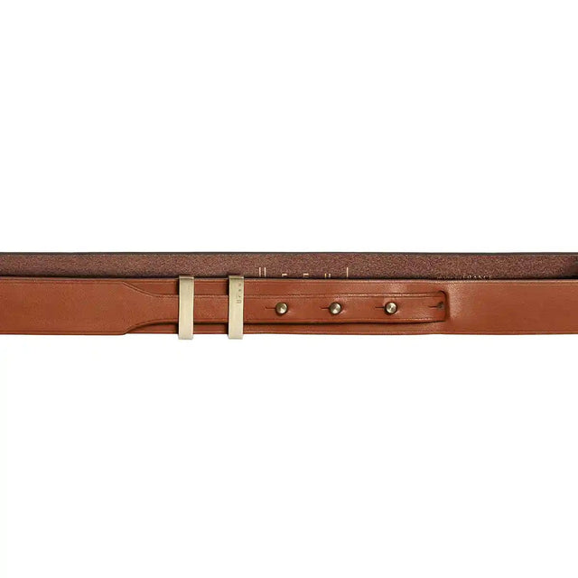 ceinture femme fine marron or