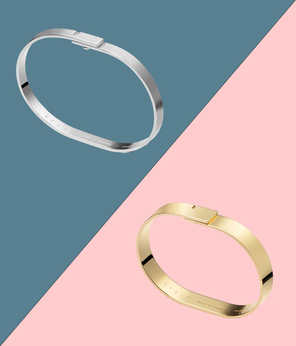 Silver & Vermeil bangle duo | SATURNE
