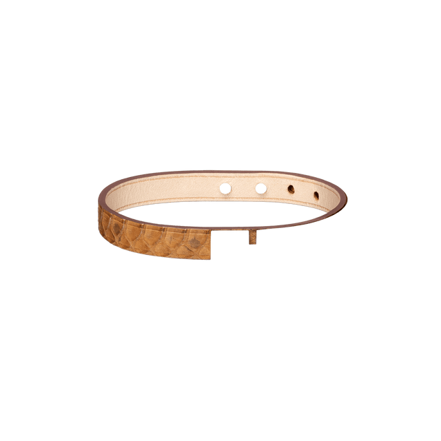 Interchangeable single turn leather strap, U'TURN bracelets