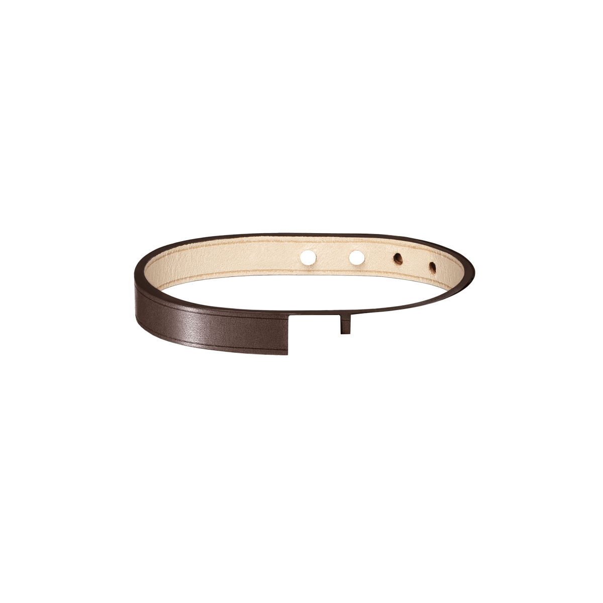 Interchangeable single turn leather strap, U'TURN bracelets