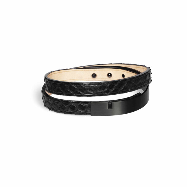 Men's luxury leather bracelet U-Turn Twice