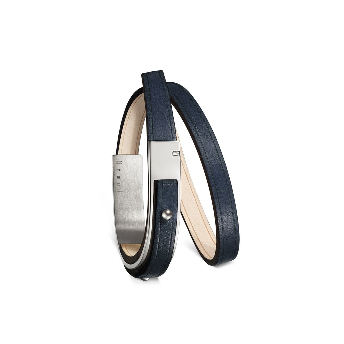 bracelet-cuir-bleu-argent-u'rock