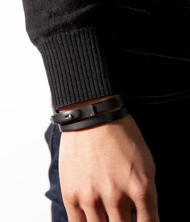 Men's black bracelet | U-ROCK